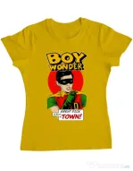 Tricou personalizat dama Boy Wonder Galben