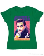 Tricou personalizat dama Johnny Cash Verde mediu