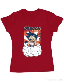 Tricou personalizat dama Dragon Ramen Rosu