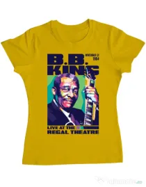 Tricou personalizat dama BB KING Galben