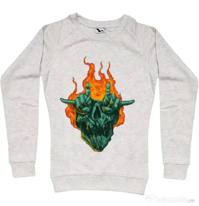 Bluza personalizata dama METAL HEADS Migdala melanj