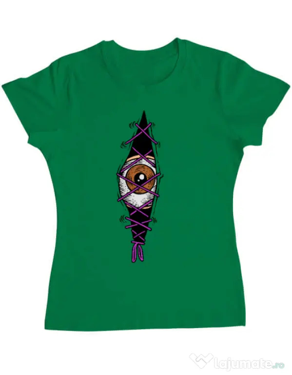 Tricou personalizat dama INSIDE OF ME Verde mediu