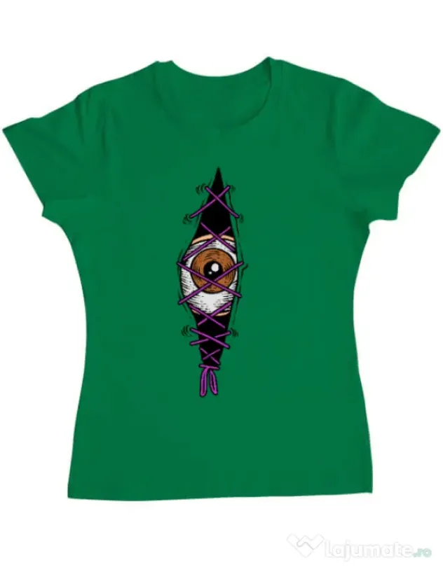 Tricou personalizat dama INSIDE OF ME Verde mediu
