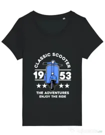 Tricou STANLEY STELLA dama CLASSIC SCOOTER ADVENTURES Negru