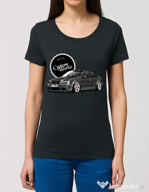 Tricou STANLEY STELLA dama Bora on Segment wheels Negru