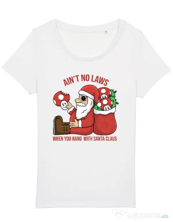 Tricou STANLEY STELLA dama Stoned Santa Alb