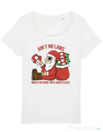 Tricou STANLEY STELLA dama Stoned Santa Alb