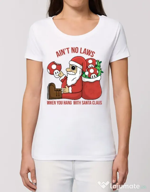 Tricou STANLEY STELLA dama Stoned Santa Alb
