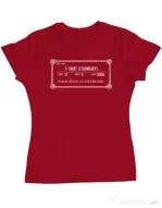 Tricou personalizat dama Skyrim Inventory Rosu