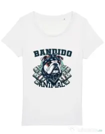 Tricou STANLEY STELLA dama BULLDOG 07 Alb