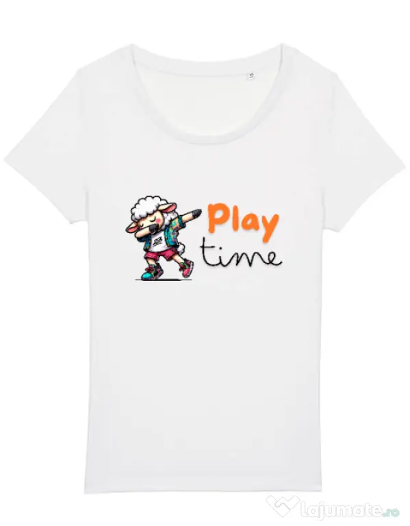 Tricou STANLEY STELLA dama Play Time Alb