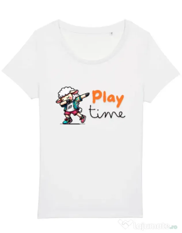 Tricou STANLEY STELLA dama Play Time Alb
