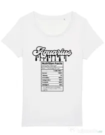 Tricou STANLEY STELLA dama Zodiac | Vărsător Alb