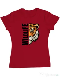 Tricou personalizat dama WildLife Rosu