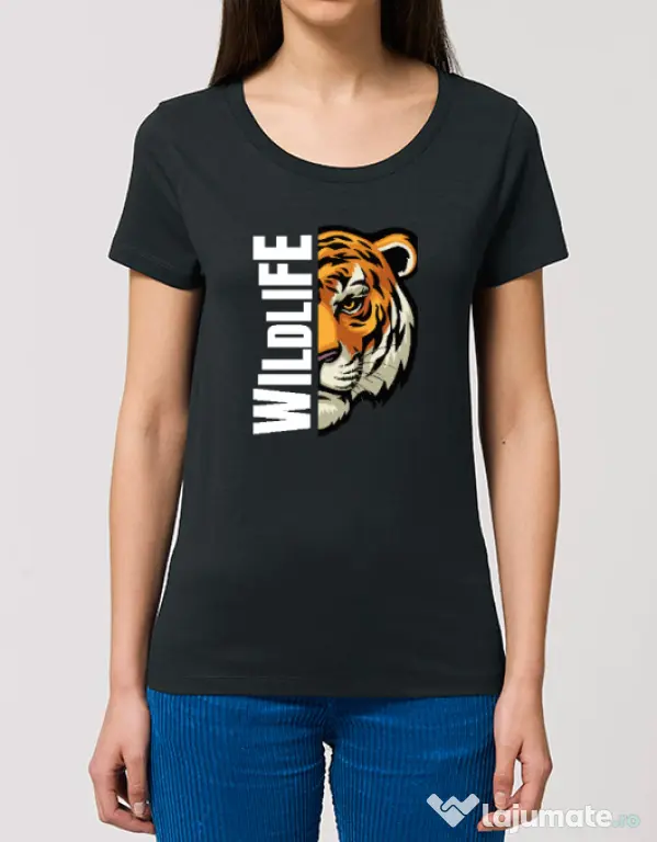 Tricou STANLEY STELLA dama WildLife (dark) Negru