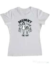 Tricou personalizat dama M&D 07 Alb