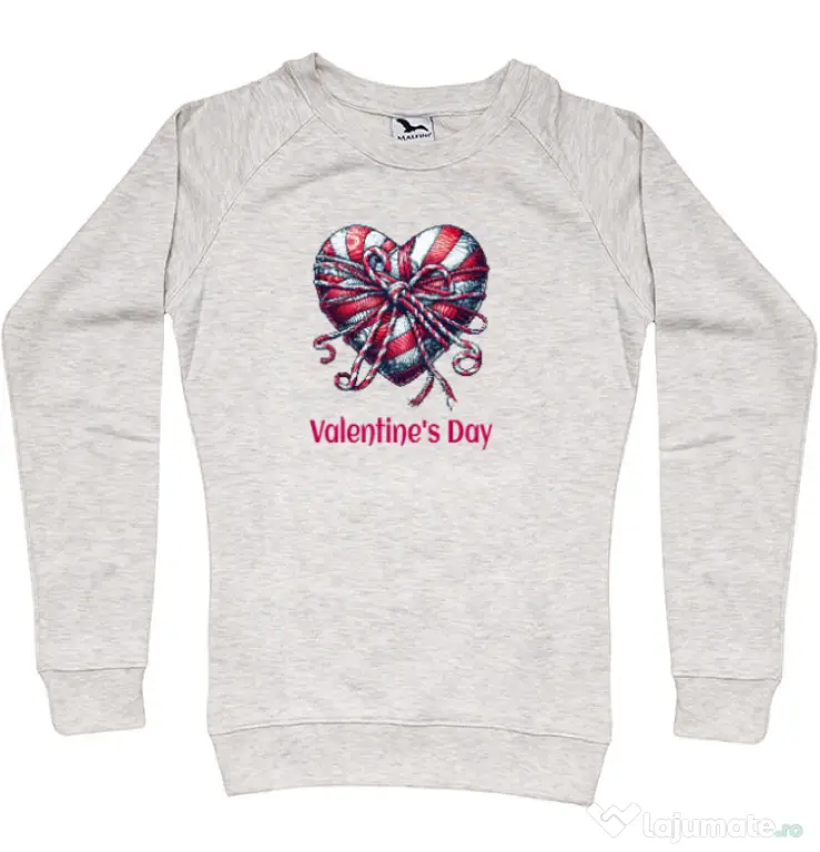 Bluza personalizata dama Valentine\'s Day 2025 Migdala melanj