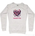 Bluza personalizata dama Valentine\'s Day  2025 Migdala melanj