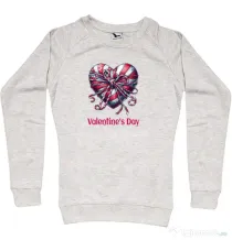 Bluza personalizata dama Valentine\'s Day  2025 Migdala melanj