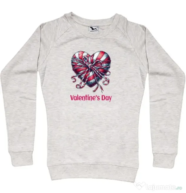 Bluza personalizata dama Valentine\'s Day 2025 Migdala melanj