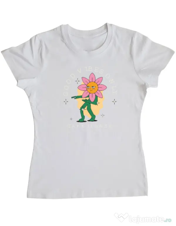 Tricou personalizat dama M&D 29 Alb