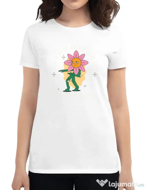 Tricou personalizat dama M&D 29 Alb