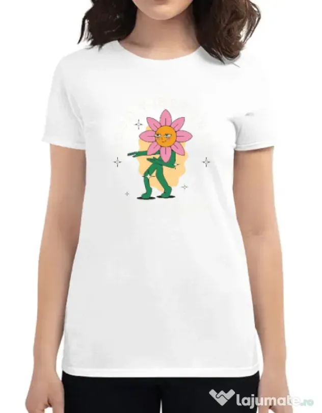 Tricou personalizat dama M&D 29 Alb