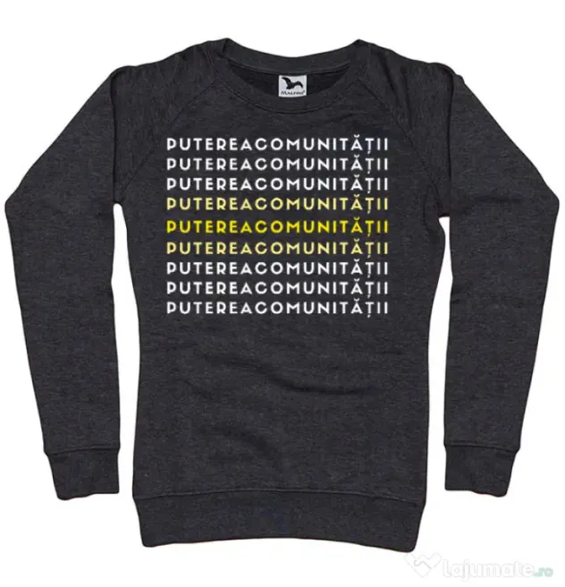 Bluza personalizata dama Custom design Negru melanj