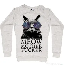 Bluza ADLER dama Meow motherfucker Migdala melanj