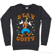 Bluza ADLER dama Stay Goofy Negru melanj
