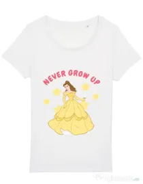 Tricou STANLEY STELLA dama Never grow up Alb