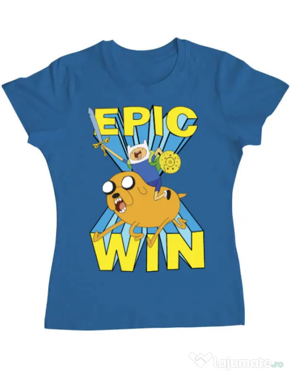 Tricou ADLER dama Epic win Albastru azuriu