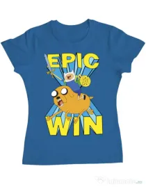 Tricou ADLER dama Epic win Albastru azuriu