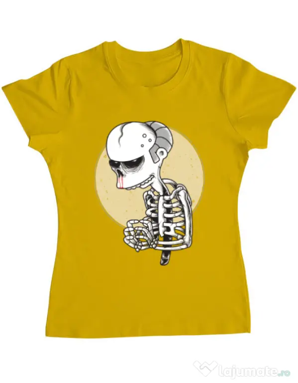 Tricou ADLER dama Death of Grandfather Galben