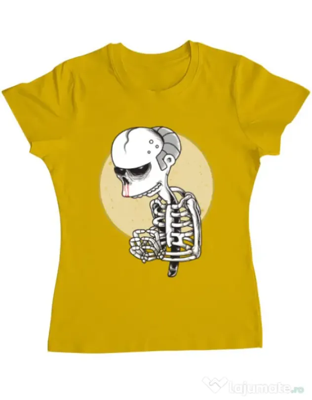 Tricou ADLER dama Death of Grandfather Galben