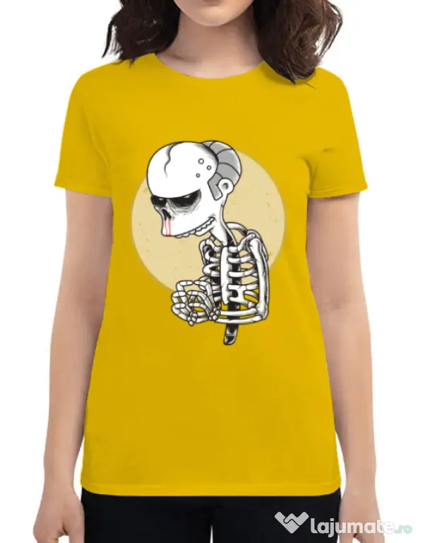Tricou ADLER dama Death of Grandfather Galben