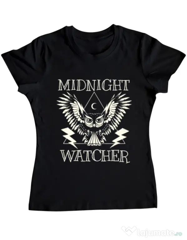 Tricou ADLER dama Midnight Watcher Negru