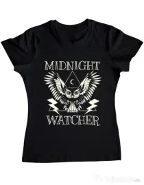 Tricou ADLER dama Midnight Watcher Negru