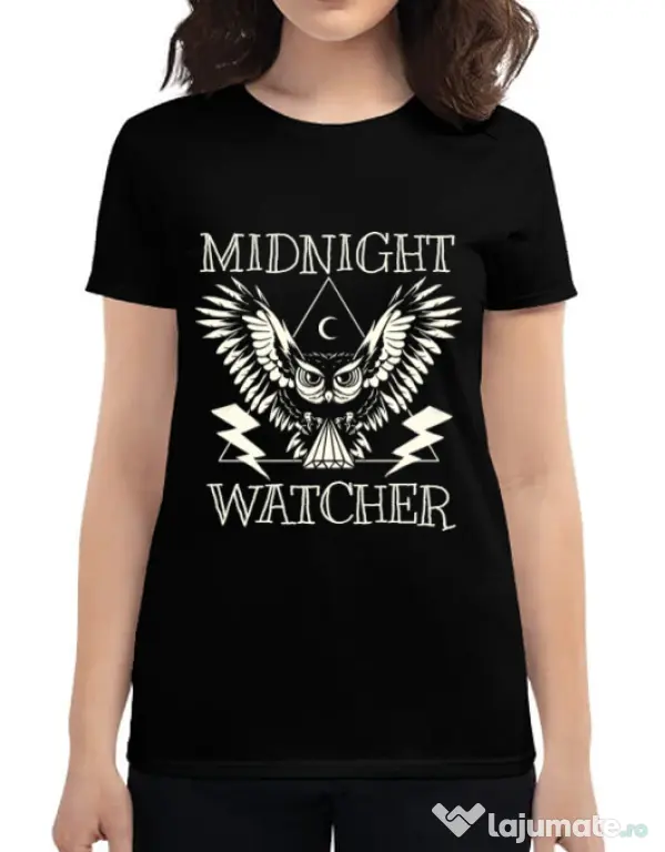 Tricou ADLER dama Midnight Watcher Negru