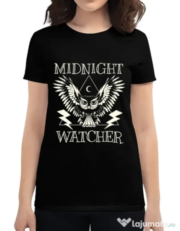 Tricou ADLER dama Midnight Watcher Negru