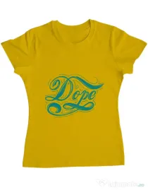 Tricou ADLER dama Dope Galben