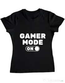 Tricou ADLER dama Gamer mode on Negru
