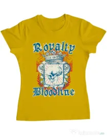 Tricou ADLER dama Royalty bloodline Galben