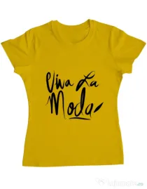 Tricou ADLER dama Viva la moda Galben