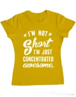 Tricou ADLER dama Concentrated awesome Galben