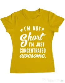 Tricou ADLER dama Concentrated awesome Galben