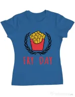 Tricou ADLER dama Fry Day Albastru azuriu