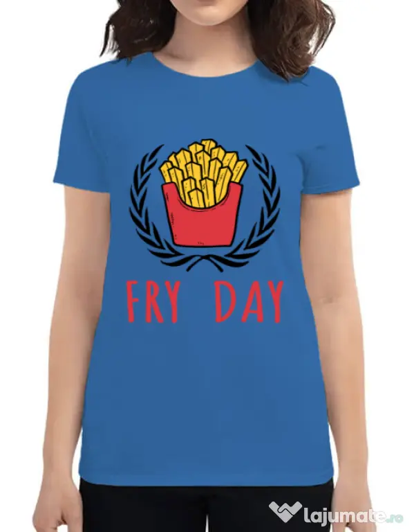 Tricou ADLER dama Fry Day Albastru azuriu