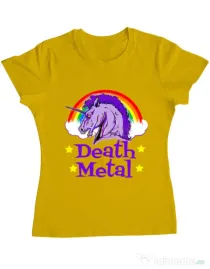 Tricou ADLER dama Death Metal Galben