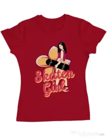 Tricou ADLER dama Skater Girl Rosu